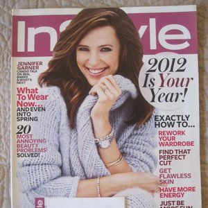 INSTYLE MAGAZINE JENNIFER GARNER JANUARY 2012 *